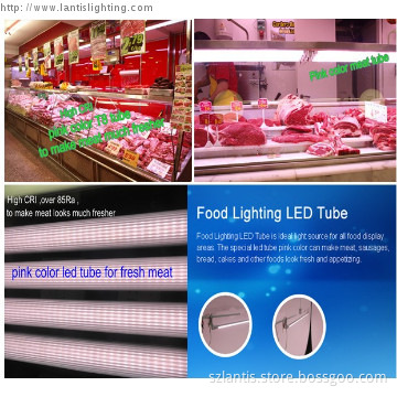 t8 3014 smd led tube lighting pink color newest 115lm/w energy saving